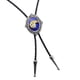 thumbnail image 1 of Moda Western Pattern PU Leather Weave Mens Rodeo Bolo Formal - Azul Fernando Lazo occidental del Bolo de los hombres, 1 of 8