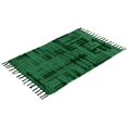 thumbnail image 4 of Authentic Hand-Woven Indian Cotton Rug 24''x36'' - Washable, Reversible, and Timelessly Stylish - 2'x3' Brush Green, 4 of 5