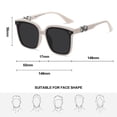 thumbnail image 2 of Versión coreana de gafas de sol modernas, gafas de sol anti-ultravioleta de alta gama, hechas de PC, 2 of 5