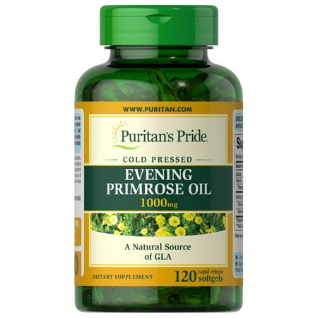 Evening Primrose Oil 1000 mg with GLA 1000 mg 120 Softgels by Puritan's Pride