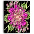 thumbnail image 2 of Fleurs Fractales Parfaites en Rose et Vert - Impression sur Toile Florale, 2 of 3