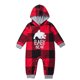 thumbnail image 4 of Christmas Bear Print Family Matching Outfits Adult Kids 2 Pieces Pajamas Set Baby Romper Warm Thick Hooded Pullover+Trousers Pjs, 4 of 4