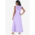 thumbnail image 2 of Jessica London Women's Plus Size Stretch Cotton Crochet-Back Maxi Dress, 2 of 5