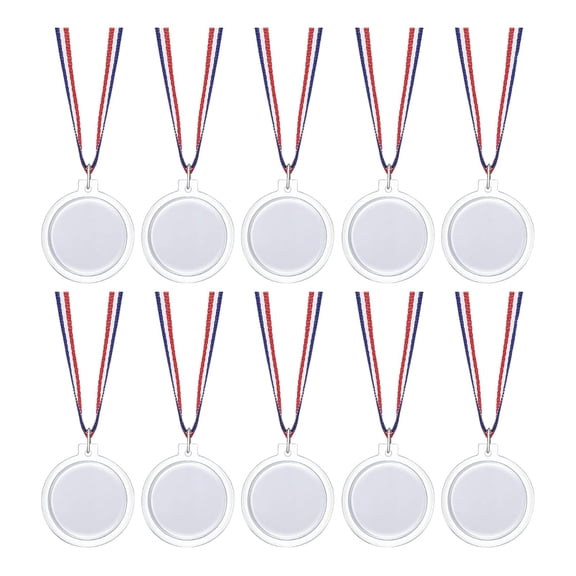 Sharprepublic 10 Pieces Design Your Own Award Medals Fun DIY Winning Participation Blank Award