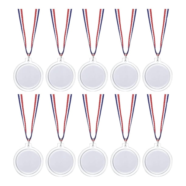 10 medallas de premio personalizadas, regalos de fiesta, decoración DIY, medallas de premio ligeras en para competiciones deportivas para