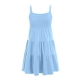 thumbnail image 6 of eczipvz Girls Easter Dress Maxi Summer Short Flutter Sleeve Casual Dress for 3-14 Y Blue,2-3 Years, 6 of 6
