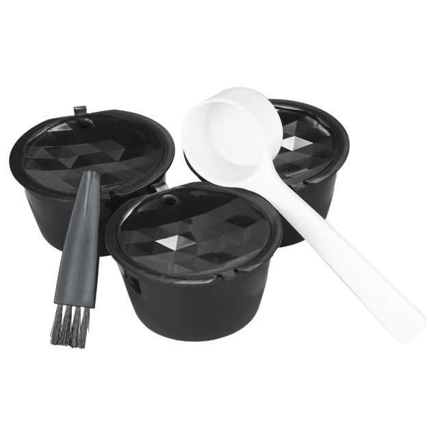 Labymos 3pcs/set Coffee Capsule Dolce Gusto Coffee Filter Reusable Dolce Gusto Coffee Capsule with Spoon