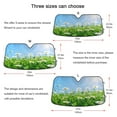 thumbnail image 5 of ALAZA Summer Daisy Flower Pattern Windshield Sun Shade Car Foldable Visor Block UV Rays Protector 57"x31.5", 5 of 8