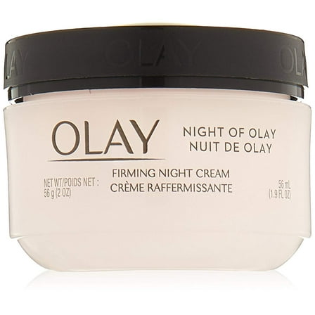 Olay Firming Night Hydration Moisturizer, Light Renew Cream, 2.0 oz, 2-Pack