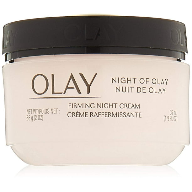 Olay Firming Night Hydration Moisturizer, Light Renew Cream, 2.0 oz, 2
