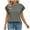 Gray ., variant on Summer Savings Clearance 2025! BOVXNPU Plus Size Womens Summer Tops,Short Sleeve Tops for Women,Women's Solid Color Lace Round Neck Pullover Fashionable Casual Top