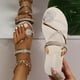 thumbnail image 1 of Zapatos de verano con punta de clip para mujer Sandalias de playa informales con diamantes de imitación Wmkox8yii  ytu9306, 1 of 9