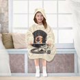 thumbnail image 7 of FORMRS Wearable Blanket Hoodie with Sleeves for Kids Cozy Flannel Sweatshirt, Space Record, 7 of 7