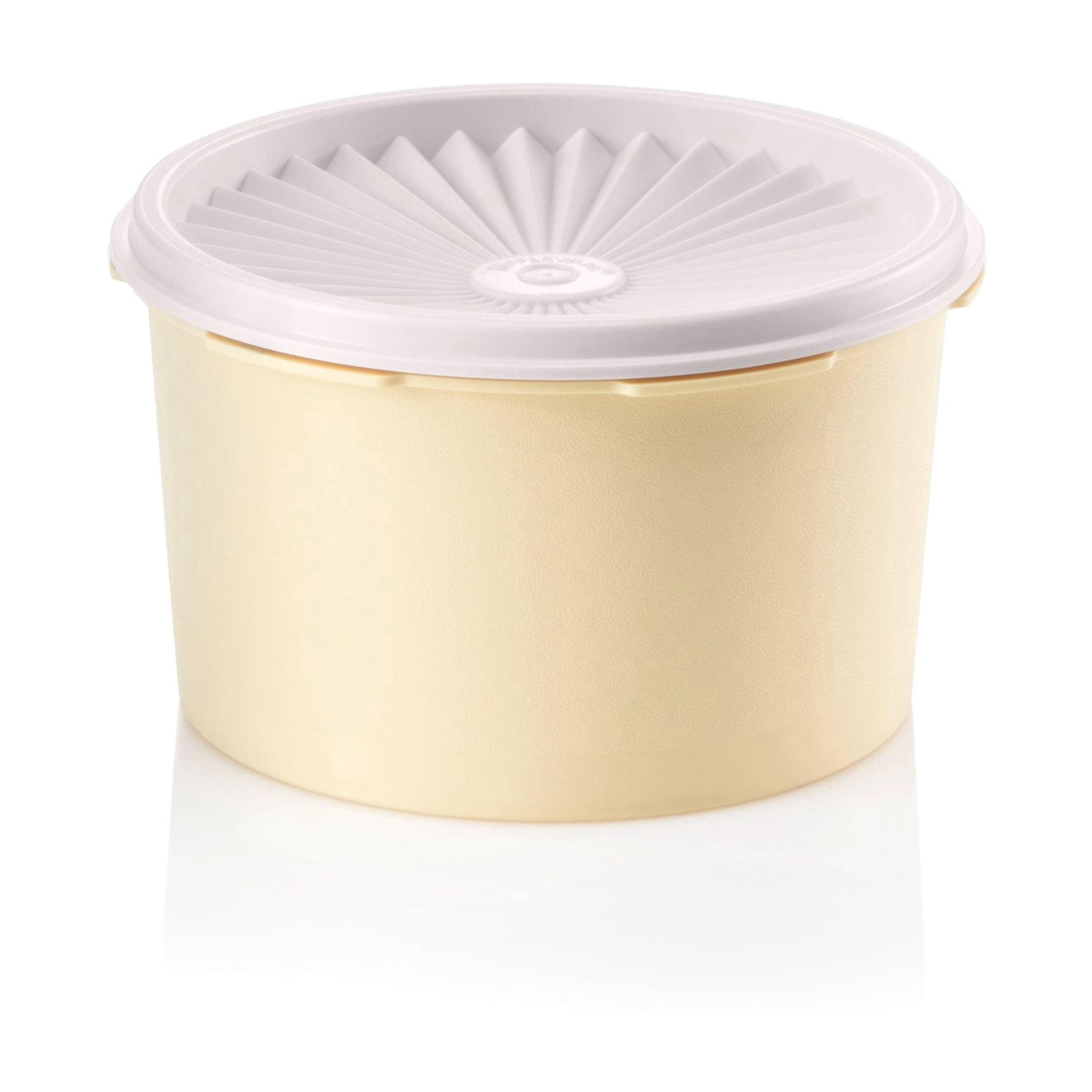(3 pack) Tupperware Heritage 3.5-Cup Food Storage Canister with Lid, Yellow