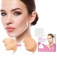 thumbnail image 1 of Cinta de lifting facial invisible, cinta de maquillaje para cuello, lifting instantáneo de ojos y papada, 1,58 x 0,51 pulgadas, 120 unidades, pequeño grifo de lifting facial., 1 of 5