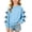Blue Top, variant on jobturf Girls Crewneck Sweatshirt Cute Black Bow Decor Long Sleeve Pullover Tops Holiday Party Fleece Lined Sweatshirts for Kids 130