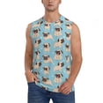 thumbnail image 1 of KLL Funny Cartoon Pugs Print Workout Tank Tops Gym Sleeveless Fitness Muscle Tee-3X-Large, 1 of 7