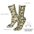 thumbnail image 4 of KLL Butterflies And Peacock Feathers Print Womens Crew Socks Athletic Middle Tube Long Socks Novelty Socks Gifts For Men, 4 of 7