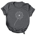 thumbnail image 2 of Pompotops Mode T-shirt Décontracté à Manches Courtes et Col Rond pour Femmes, 2 of 3