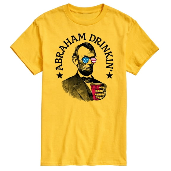 Instant Message - Abraham Drinkin - Men's Short Sleeve Graphic T-Shirt