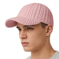 thumbnail image 7 of CYSFASHION Baseball Cap for Men Cotton Sun Visor Casual Fleece Soft Cold Weather Women's Hats & Caps Pink, 7 of 7