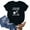 Black, variant on OKBOP Ladies Tops and Blouses Gray Short Sleeve Quotes Crew Neck T-Shirts Womens Shirts