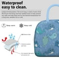 thumbnail image 3 of Cute Dolphin and Whale Cartoon Insulated Lunch Tote, Reusable Thermal Lunch Bag with Tropical Marine and Ocean Life Designs, Perfect for School and Work Lunch, 3 of 7