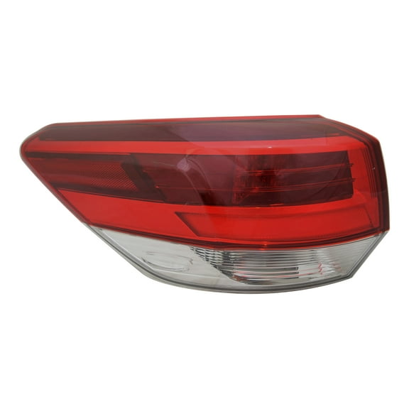 KAI New Standard Replacement Driver Side Outer Tail Light Assembly, Fits 2018-2019 Toyota Highlander
