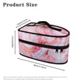 thumbnail image 6 of HELLHERO Marble Pattern Portable Steamer Travel Organizer 11.8x6.69x5.5 Inches Reusable for Handheld Steams Iron(Case Only), 6 of 6