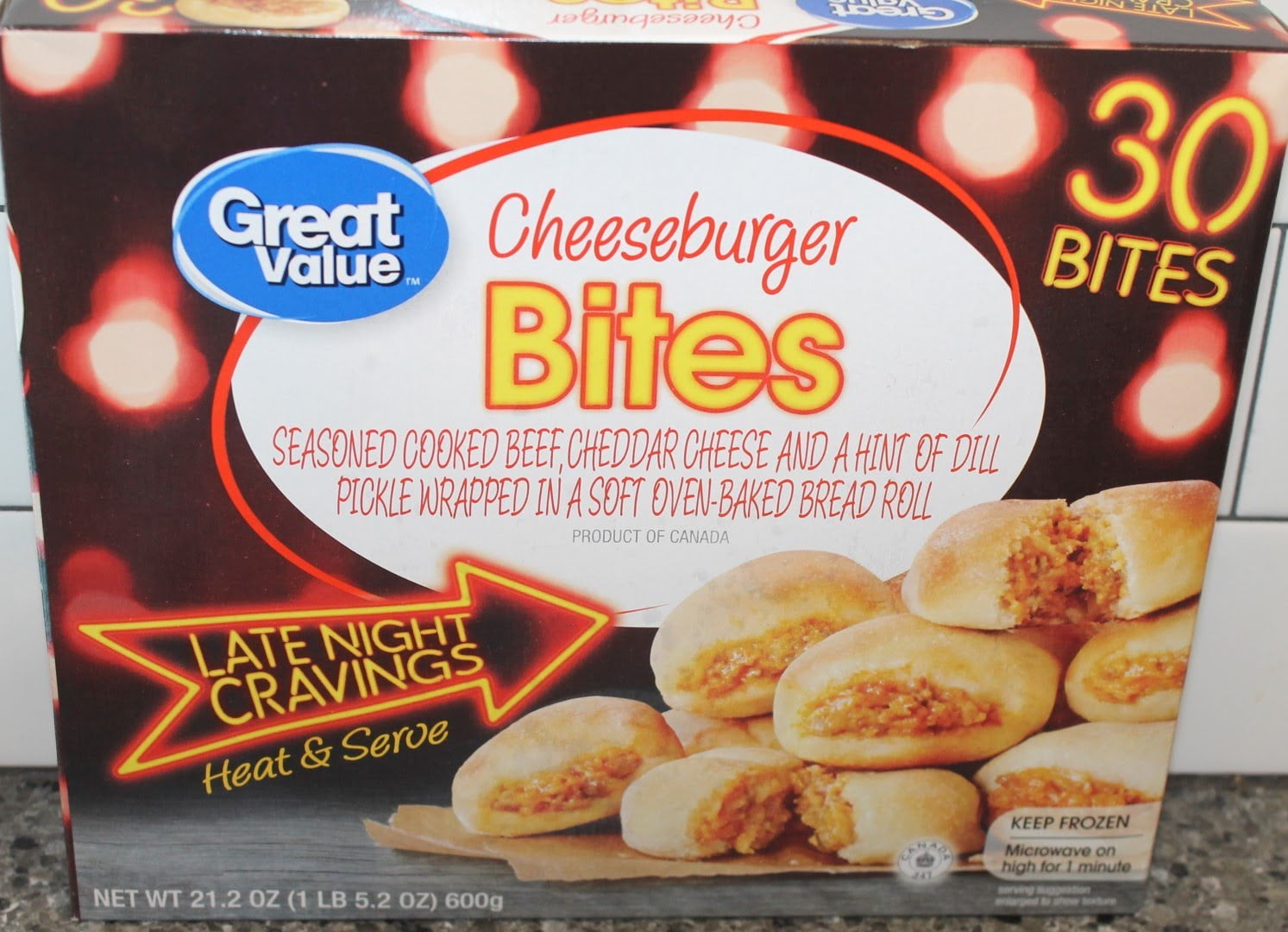 Great Value Cheeseburger Bites 30 Ct 21 2 Oz