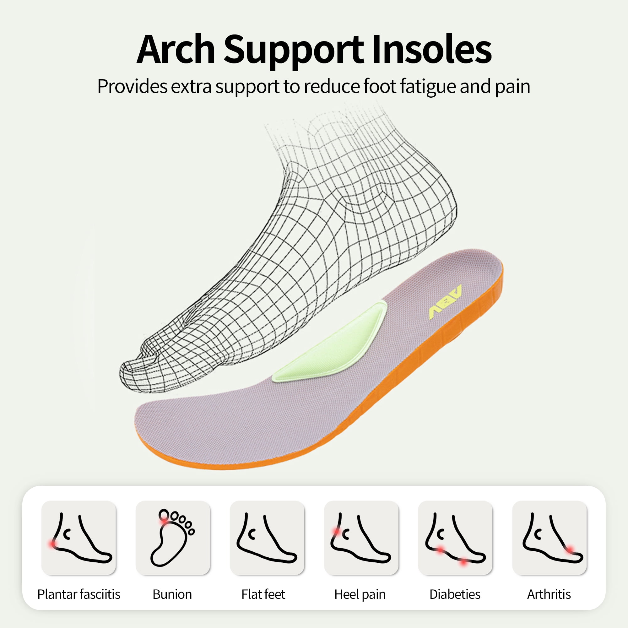 AOV Wide Toe Box Shoes Women Arch Support Walking Shoes Plantar Fasciitis Orthotic Tennis Sneakers GreyPink Size 9