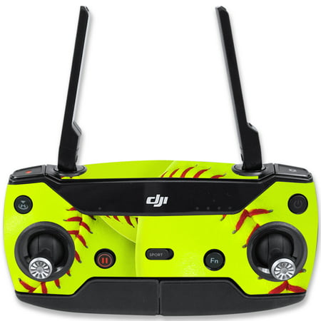 MightySkins Skin Compatible With DJI Spark Mini Drone Controller – Baseball | Protective, Durable, and Unique Vinyl Decal wrap cover | Easy To Apply, Remove, and Change Styles | Made in the (Dji Spark Best Accessories)