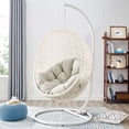 thumbnail image 2 of Modway Chaise Balançoire de Patio Extérieur avec Support en Blanc Beige, 2 of 9