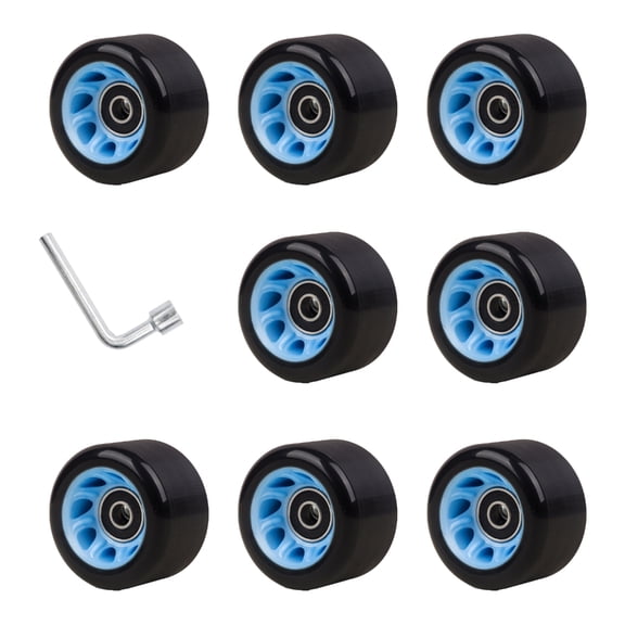 Roller Skate Wheel Replacement with Bearings Quads Roller Skate Wheel for Double Row Skate Skateboard Indoor or Outdoor