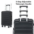 thumbnail image 4 of 20"/24"/28" Luggage Set for Travel,3-Piece ABS Spinner Luggage Set, Combination Lock, 360° Silent Wheels, Durable Hardshell, 4 of 11