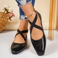 thumbnail image 3 of Xucatan Women's Cutout Mary Jane Flats, Button Strap Slip On Loafers, Soft Breathable Comfortable Shoes for Spring Summer Daily Gift, 3 of 9