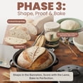 thumbnail image 3 of CraftZee Sourdough Starter Kit with 3.5 qt Enamel Dutch Oven, Proofing Baskets, Scale and Bread Baking Tools for Homemade Loaf Baking, 3 of 8