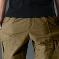 thumbnail image 6 of FRSASU Men's Stretch Tactical straight leg Pants Water Resistant Ripstop Cargo Pants Outdoor Lightweight Work Hiking Pants Brown, 6 of 9