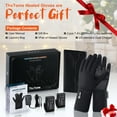 thumbnail image 5 of ThxToms Heated Glove Liners for Men Women, Rechargeable Battery Heated Gloves for Arthritis Hands, Ultrathin Soft Winter Gloves with Unique Heated System for Ski, Hiking Winter Sport,Touch Screen, 5 of 8