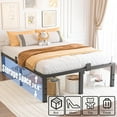 thumbnail image 4 of Bed Frame, Heavy Duty Support 3500 lbs Metal Platform, No Box Spring Needed/Noise Free/Non-Slip/Steel Slat Support/Easy Assembly, 4 of 13