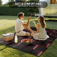 thumbnail image 4 of Red Black Cubes Outdoor Rug for Patio/Deck/Porch, Non-Slip Large Area Rug 3 x 5 Ft, Modern Geometric Abstract Art Indoor Outdoor Rugs Washable Area Rugs, Reversible Camping Rug Carpet Runner, 4 of 8