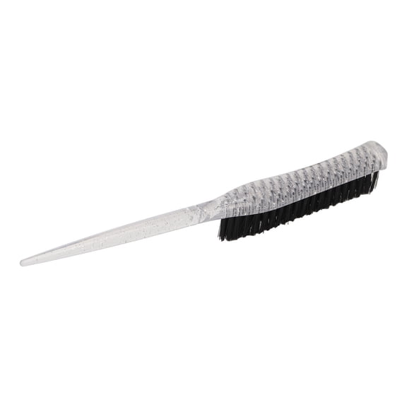 Professional Rat Tail Teasing Brush for Back Combing and Styling, Silver, 10 inches / 25.4 cm