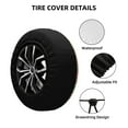 thumbnail image 3 of Kdxio Spare Tire Cover for RV Trailer, Waterproof Wheel Cover,Camper Spare Tire Cover Fit for Rv SUV Truck Travel Trailer 14 inch-Colorful Palm Leaves, 3 of 8