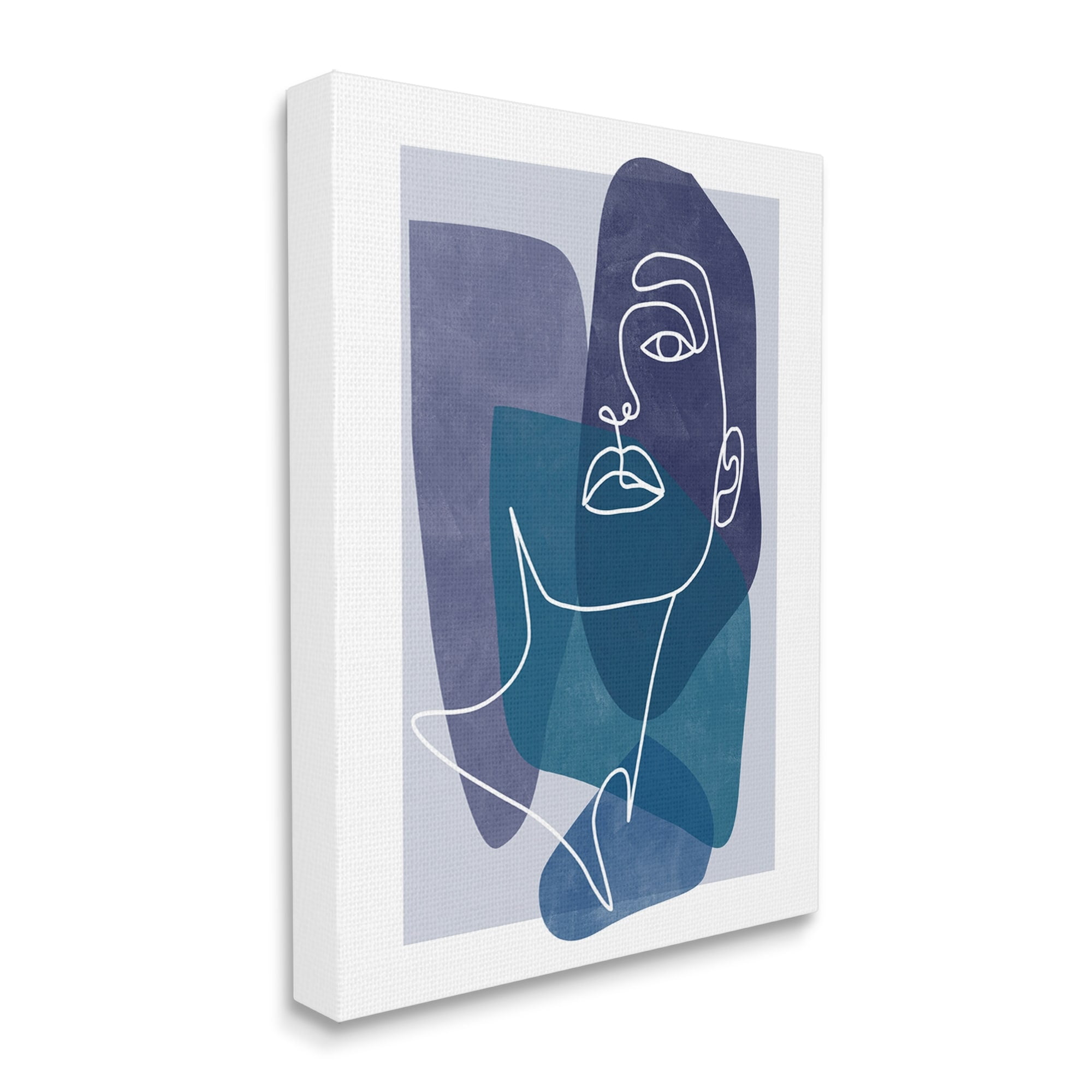 Stupell Industries Modern Line Doodle Face Bold Abstract Shapes Canvas Wall Art, 24 x 30, Design by Birch&Ink