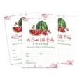 thumbnail image 1 of Inkdotpot 30Gender Neutral Baby Shower Invitation Cards Watermelon Fill In Blank Invites, 1 of 7