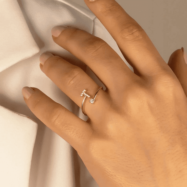 K alphabet ring best sale