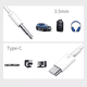 thumbnail image 3 of Cable Auxiliar Tipo C A Audio Estéreo 3.5mm Audífonos Coche BLOOSOM, 3 of 3