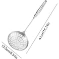 thumbnail image 3 of Stainless Steel Strainer Spoon Skimmer, Slotted Spider Spoon for Frying Skimmer, Deep Pot Fat Strainer with Long Handle, Kitchen Utensil for Soup Pasta Stock, 3 of 6