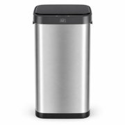 Home Zone Living 13 Gallon Motion Sensor Trash Can, Stainless Steel, Silver