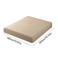 thumbnail image 2 of Fitted Bed Sheet Polyester Non Slip Elastic Double Bed Size 78.74X70.86In Blue for Mattress Protection, 2 of 7